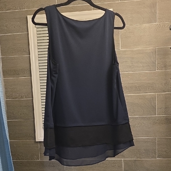 Ann Taylor Sleeveless Chiffon Tiered Top - Picture 4 of 16